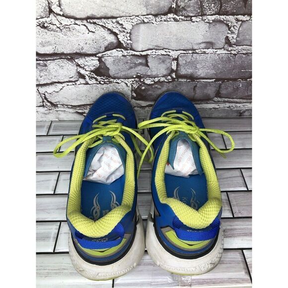 Hoka Clifton Blue Synthetic Green Lace Up Running Gym Shoes Men’s Sz 10M US/44EU main image 12